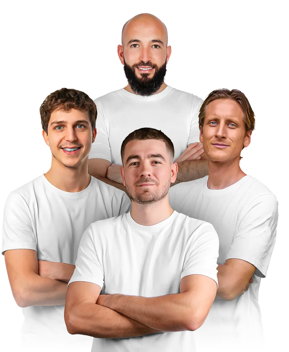 Quentin, Belkacem, Julien et Livio, mentors Oseille TV